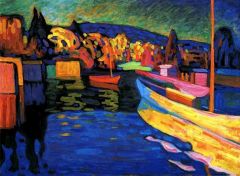 Kandinsky Autumn Landscape With Boats