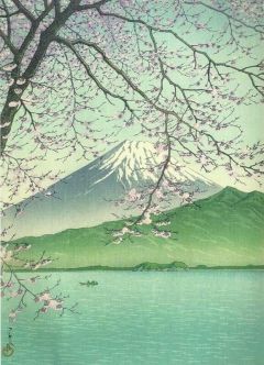 Kawase Hasui Kisho Nishi-izu - A View Of Fuji From The Izu Peninsula South Of Tokyo 1937