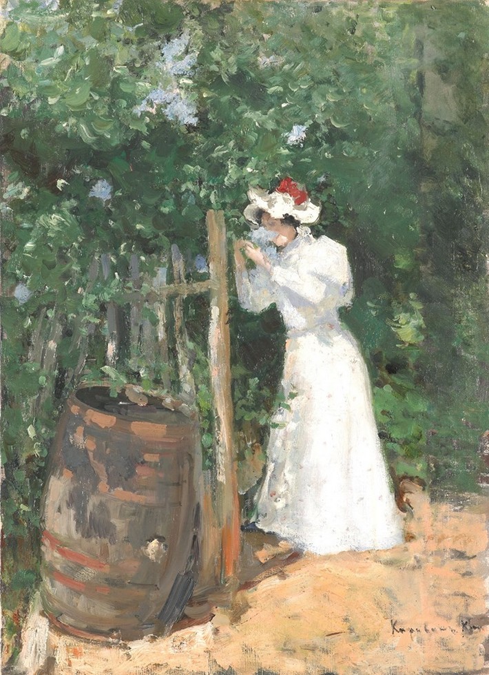 Peinture sur toile, reproduction de Konstantin Korovin, Summer, Lilac - 1895 qualité musée
