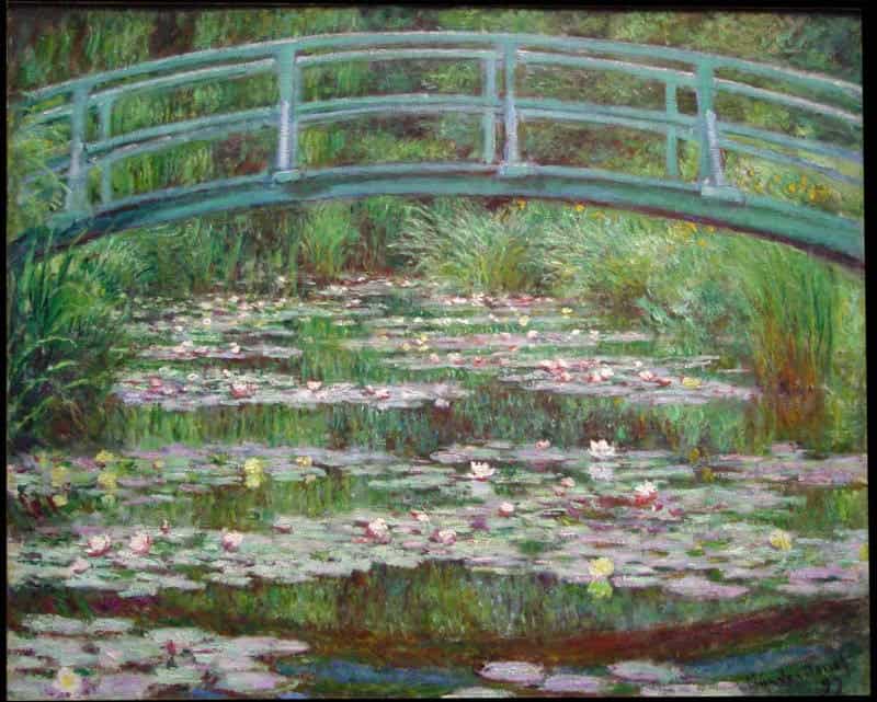 Peinture sur toile, reproduction de Le Pont Japonais De Et Chez Claude Monet qualité musée