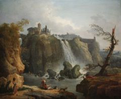 Les Cascatelles De Tivoli Par Hubert Robert