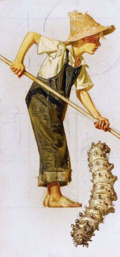 Leyendecker Joseph Christian Boy And Carterpillar 1932