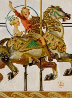 Leyendecker Joseph Christian Carousel Ride 1930