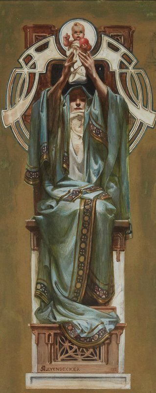Peinture sur toile, reproduction de Leyendecker Joseph Christian Illustration For The Rosicrucian Order 1902 qualité musée
