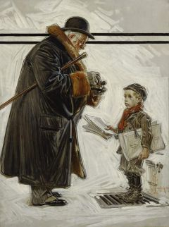 Leyendecker Joseph Christian Newsboy 1909
