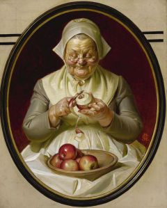 Leyendecker Joseph Christian Peeling Apples