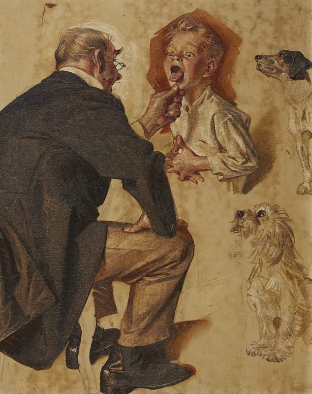 Peinture sur toile, reproduction de Leyendecker Joseph Christian Study For The Saturday Evening Post Cover Ca. 1930 qualité musée