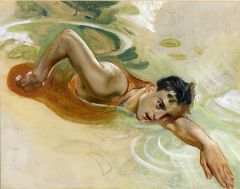 Leyendecker Joseph Christian Study Of A Swimmer