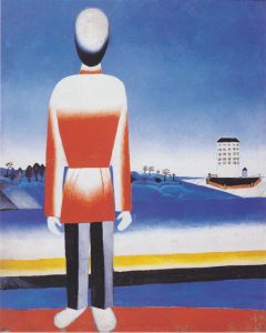 Malevich, Homme dans un paysage suprématique