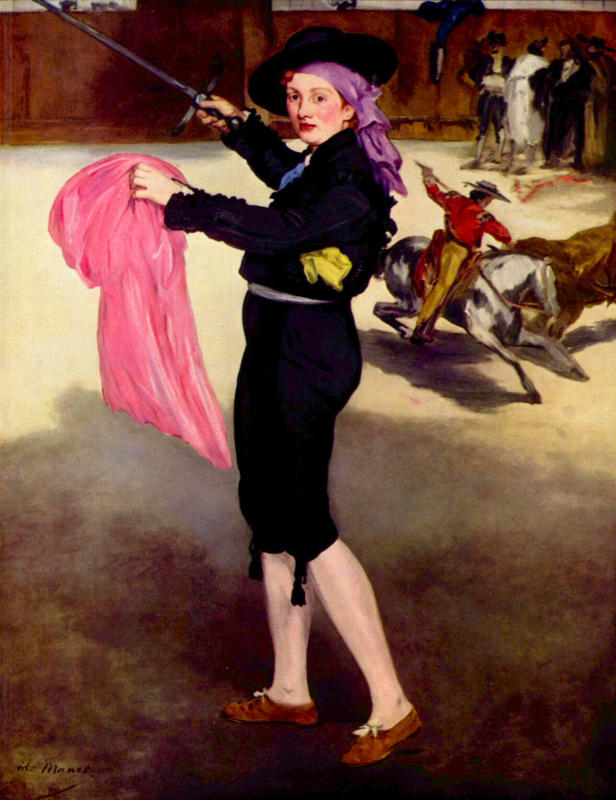 Peinture sur toile, reproduction de Manet, Madame Victorine Dans Son Costume De Matador qualité musée