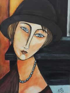 Modigliani Portrait De Jeanne Hebuterne Avec Un Collier