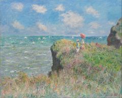 Monet Balade Sur La Falaise A Pourville