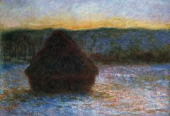 Monet Grenier A Foin Au Degel