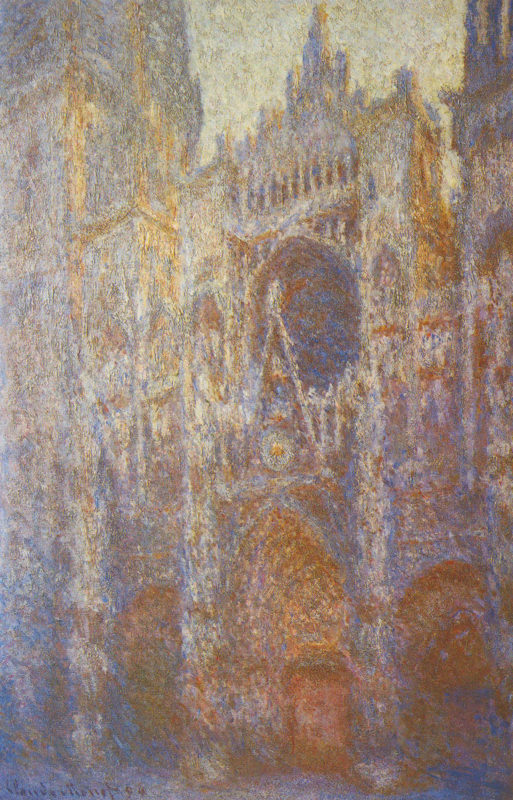 Peinture sur toile, reproduction de Monet La Cathedrale De Rouen - Facade Ouest qualité musée