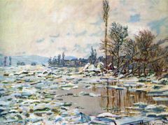 Monet La Glace Se Brise. A Lavacourt