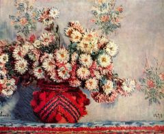 Monet Nature Morte Avec Chrysanthemes