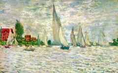 Monet Voiliers Regate A Argenteuil