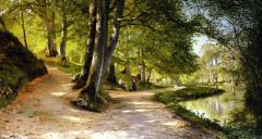 Monsted Den Rode Paraply The Red Umbrella 1888