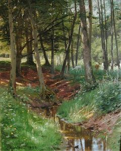 Monsted Landscape With Deer
