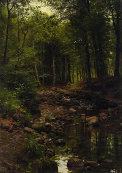 Monsted Skovstraekning Woodland Landscape 1907