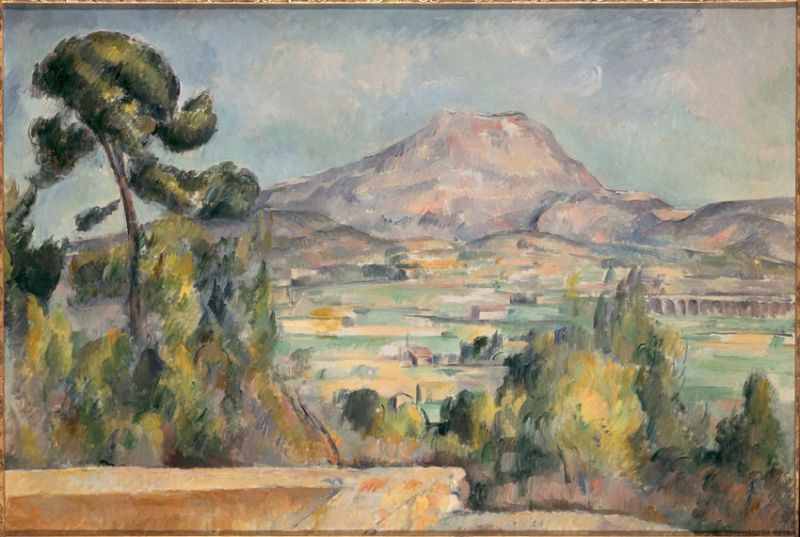 Peinture sur toile, reproduction de Paul Cezanne Montagne Sainte-victoire qualité musée
