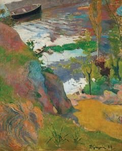 Paul Gauguin, Fishermen and Bathers in the Aven, 1888