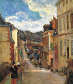 Paul Gauguin Rue Jouvenet In Rouen 1884