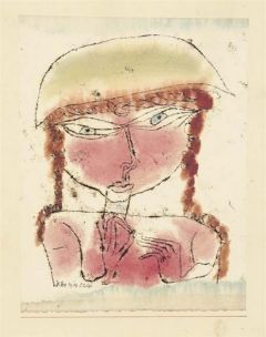 Paul Klee, Red Girl with Yellow Pot-hat - 1919