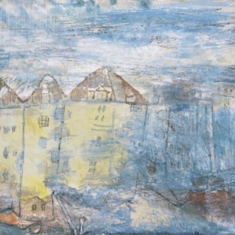 Peinture sur toile, reproduction de Paul Klee Still Life With Dice - 1923 qualité musée