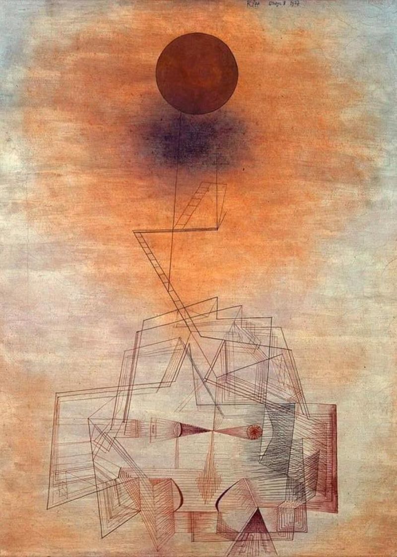 Peinture sur toile, reproduction de Paul Klee The Bounds Of The Intellect 1927 qualité musée