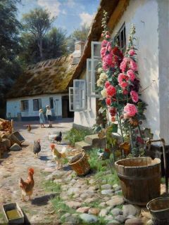 Peder Mork Monsted, Hollyhock Farm, 1931