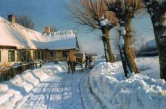 Peder Mork Monsted Winter In Herstedvester 1923-1924