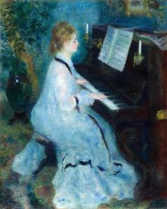 Pierre-Auguste Renoir, Woman at the Piano, 1875-1876