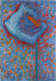 Piet Mondrian, Arum lily- Blue flower, 1908-09