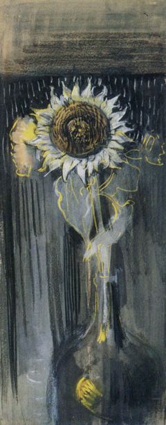 Piet Mondrian Upright Sunflower - 1908