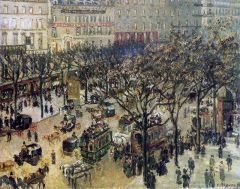 Pissarro, Boulevard des Italiens, Matin, Soleil