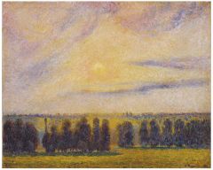 Pissarro, Coucher de soleil à Eragny