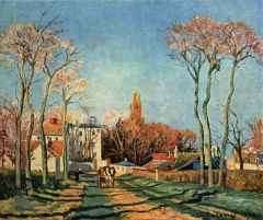 Pissarro, Entrée du village de Voisins