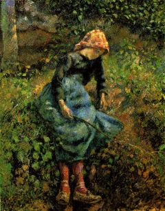 Pissarro, Jeune fille à la baguette