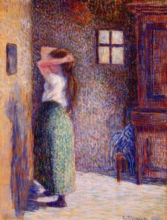 Pissarro, Jeune paysanne faisant sa toilette