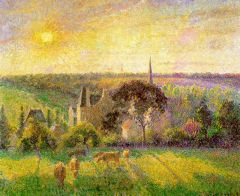 Pissarro, L'église et une ferme d'Eragny