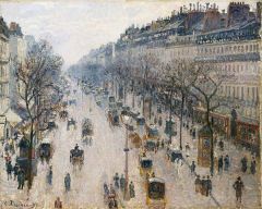 Pissarro, Le boulevard Montmartre un matin d'hiver