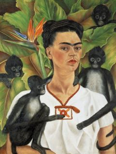 Kahlo, Autoportrait avec des singes