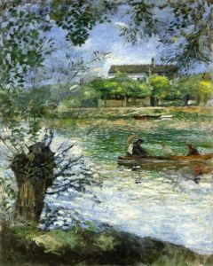 Renoir, Saule et personnages dans un bateau