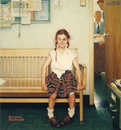 Rockwell Girl With Black Eye 1953