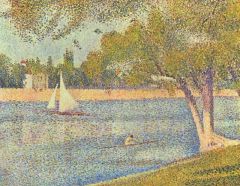 Seurat Georges La Seine La Grande Jatte. Printemps