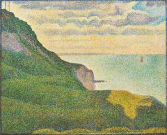 Seurat Georges Seascape At Port-en-bessin Normandy