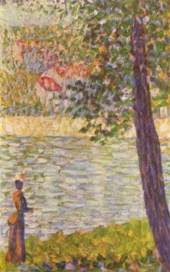Seurat Georges The Morning Walk - Study For The Seine At Courbevoie