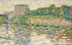 Seurat Georges The Seine At Courbevoie