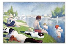 Seurat Georges, Une Baignade à Asnières